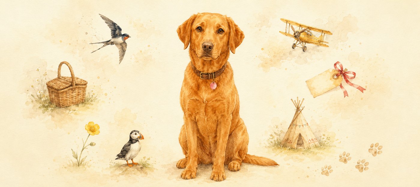 For dogs like Puffin never leave the hearts they wandered through.